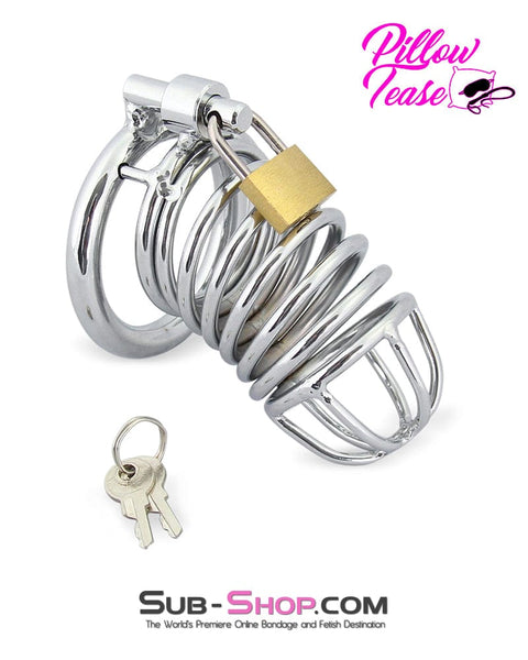 3749M      Cock Blocker Locking Steel Tease and Torment Chastity Cock Cage Chastity   , Sub-Shop.com Bondage and Fetish Superstore