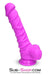 3750M      Nearly 9” Realistic & Ribbed Suction Cup Dildo, Passion Purple Dildo   , Sub-Shop.com Bondage and Fetish Superstore