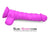 3750M      Nearly 9” Realistic & Ribbed Suction Cup Dildo, Passion Purple Dildo   , Sub-Shop.com Bondage and Fetish Superstore