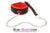 3752M      Soft Submission Padded Red and Black Bondage Collar and Leash Set - MEGA Deal MEGA Deal   , Sub-Shop.com Bondage and Fetish Superstore