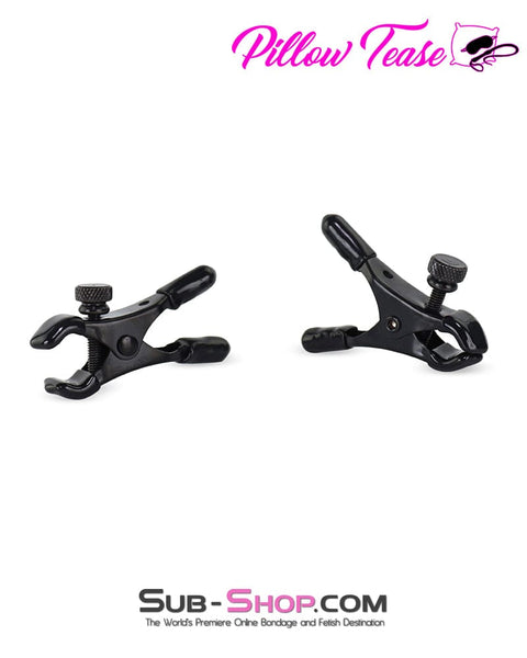 3763DL      Big Pinch Nipple and Labia Clamps, Black Nipple Clamp   , Sub-Shop.com Bondage and Fetish Superstore