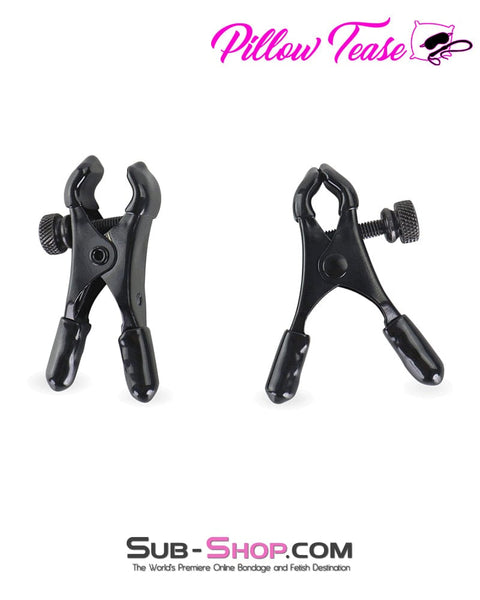 3763DL      Big Pinch Nipple and Labia Clamps, Black Nipple Clamp   , Sub-Shop.com Bondage and Fetish Superstore