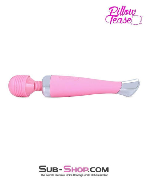 3766E-SIS      Waterproof 10 Function USB Rechargeable Sissy Pink Fairy Magic Wand Vibrator Sissy   , Sub-Shop.com Bondage and Fetish Superstore