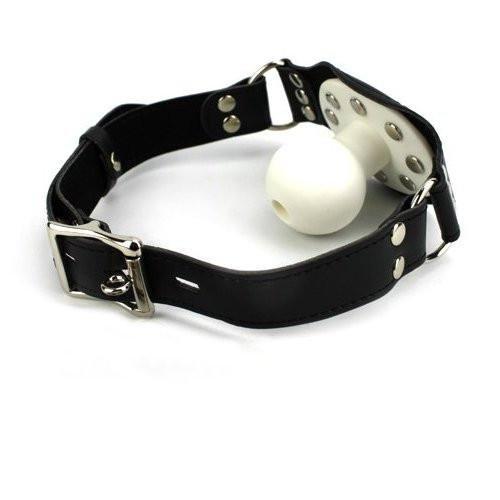 3776M      Locking Riveted Panel Breather Ballgag Gags   , Sub-Shop.com Bondage and Fetish Superstore