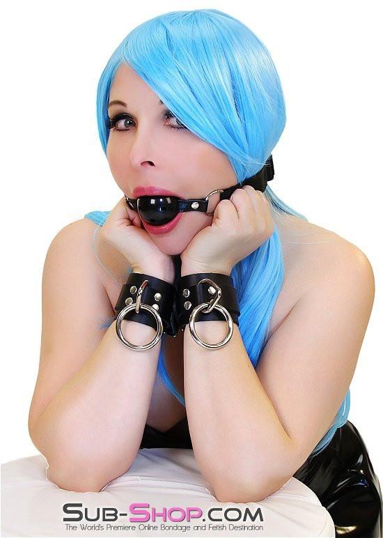 3781A      Locking Leather Wrist Cuffs Wrist and Ankle Bondage   , Sub-Shop.com Bondage and Fetish Superstore