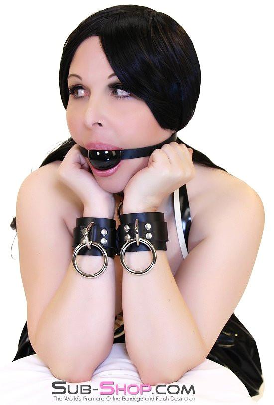 3781A      Locking Leather Wrist Cuffs Wrist and Ankle Bondage   , Sub-Shop.com Bondage and Fetish Superstore