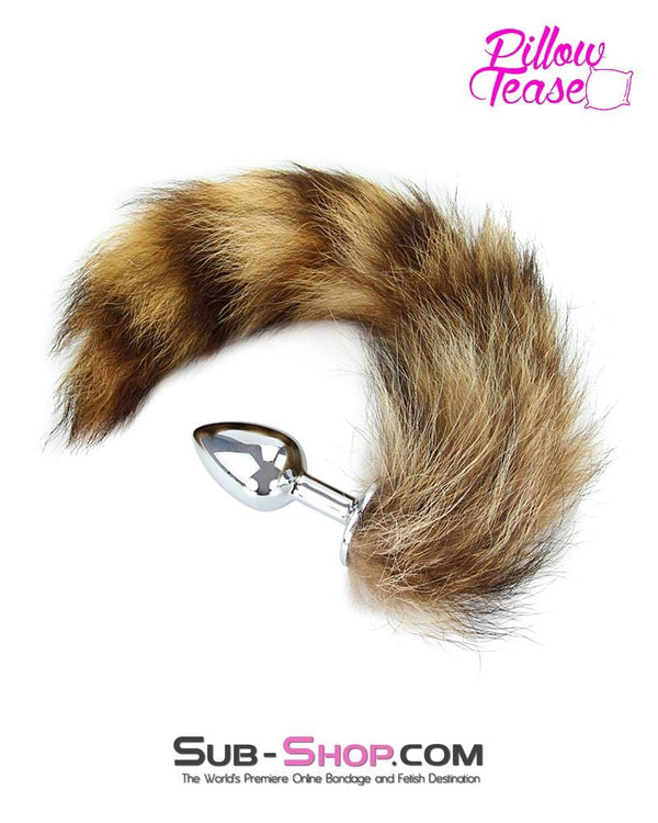 3789HS      Little Fox Mini Steel Butt Plug Tail - LAST CHANCE - Final Closeout! Black Friday Blowout   , Sub-Shop.com Bondage and Fetish Superstore