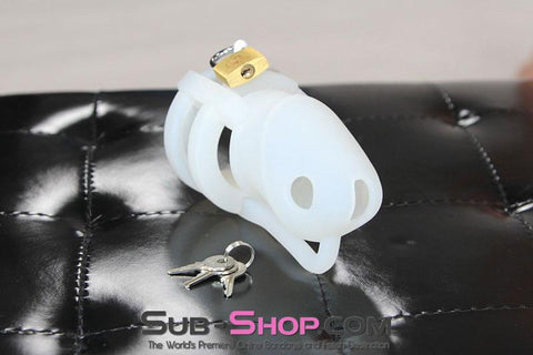3790HS      Silicone Cock Cave Extended Wear Chastity Cage Set Chastity   , Sub-Shop.com Bondage and Fetish Superstore