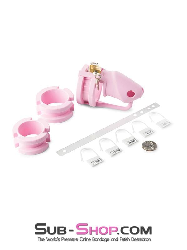 3795HS      Pink Silicone Sissy Cock Trap Cock Cage Chastity Chastity   , Sub-Shop.com Bondage and Fetish Superstore