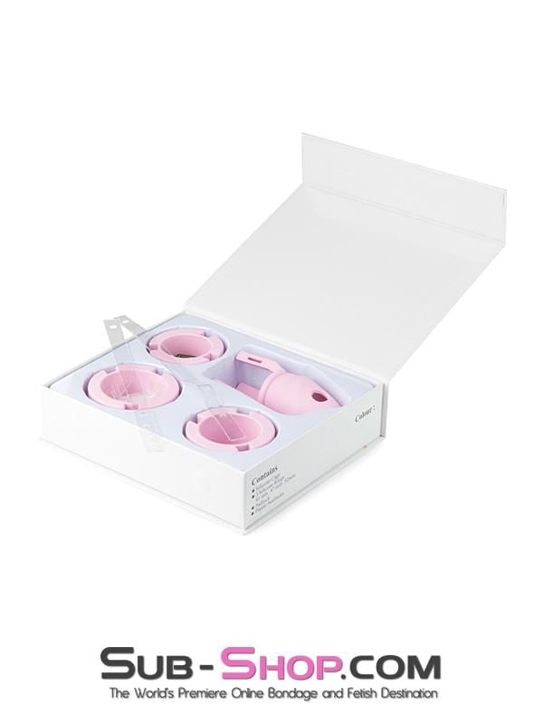 3795HS      Pink Silicone Sissy Cock Trap Cock Cage Chastity Chastity   , Sub-Shop.com Bondage and Fetish Superstore