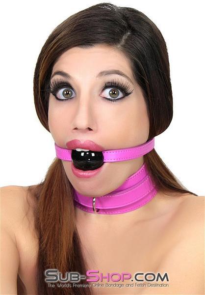 3843RS      Hot Pink Beginner Ball Gag Strap - LAST CHANCE - Final Closeout! Black Friday Blowout   , Sub-Shop.com Bondage and Fetish Superstore