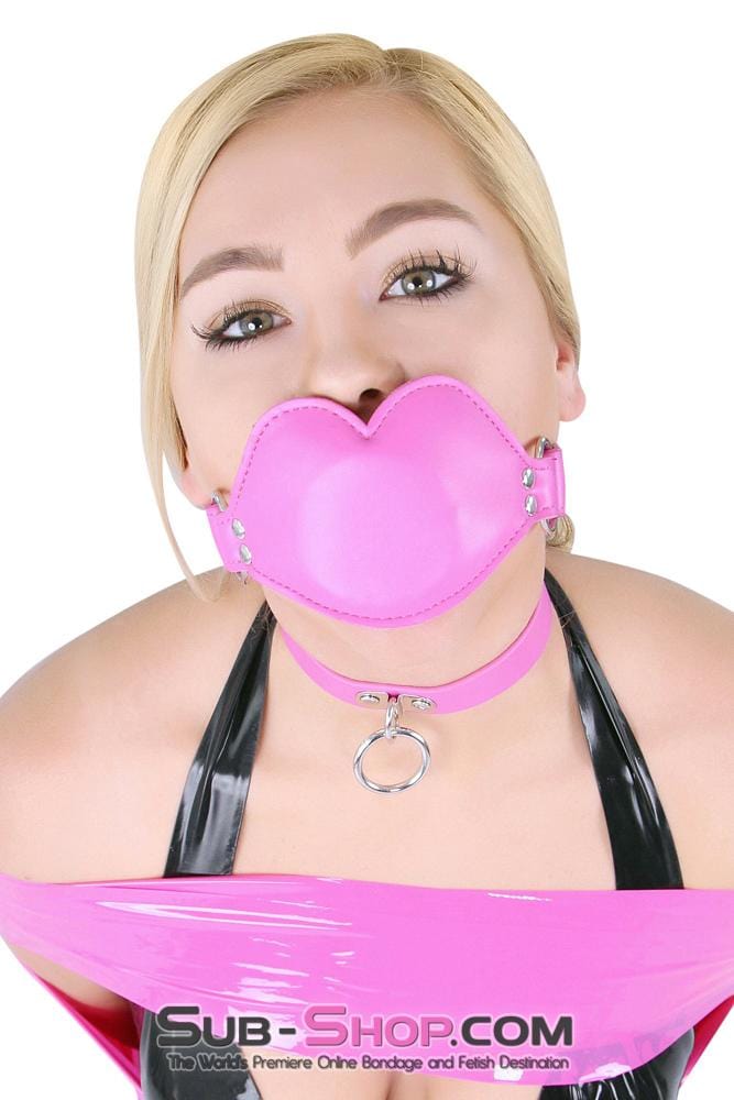 3844RS      Addick-tive Hot Pink Padded Lips Penis Gag Gags   , Sub-Shop.com Bondage and Fetish Superstore