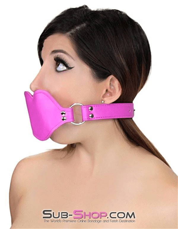 3844RS      Addick-tive Hot Pink Padded Lips Penis Gag Gags   , Sub-Shop.com Bondage and Fetish Superstore