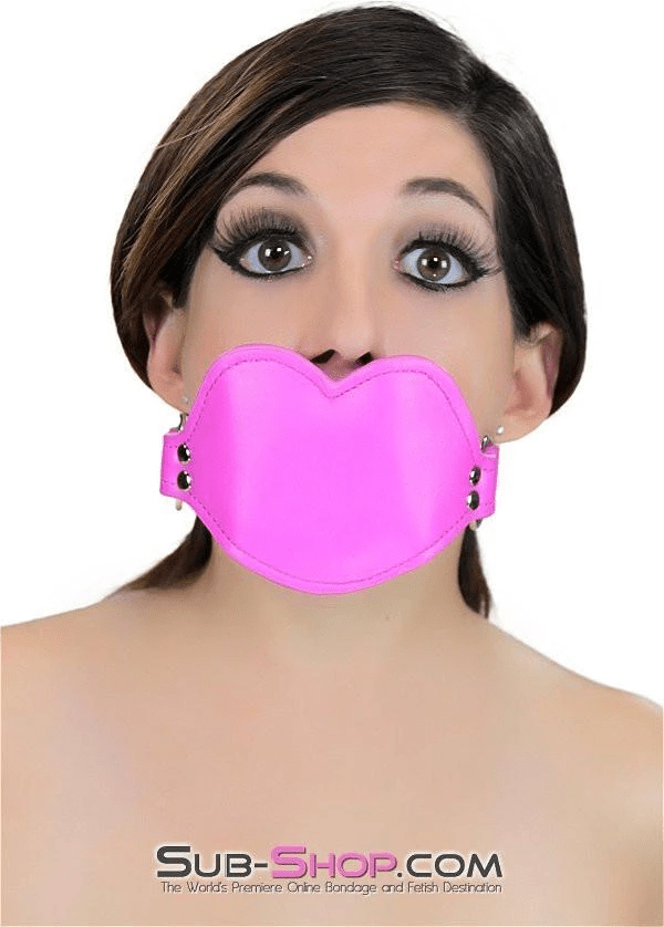 3844RS      Addick-tive Hot Pink Padded Lips Penis Gag Gags   , Sub-Shop.com Bondage and Fetish Superstore