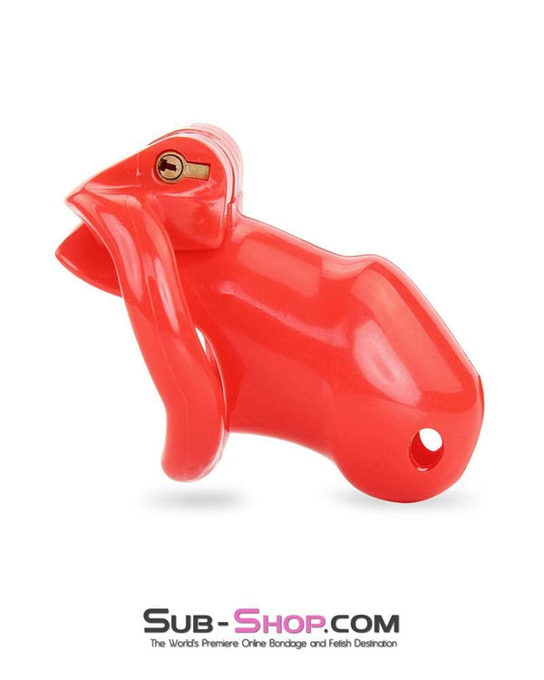 0387AE      Redhead High Security Locking Short Male Chastity Cock Cage Sensation Device Chastity   , Sub-Shop.com Bondage and Fetish Superstore