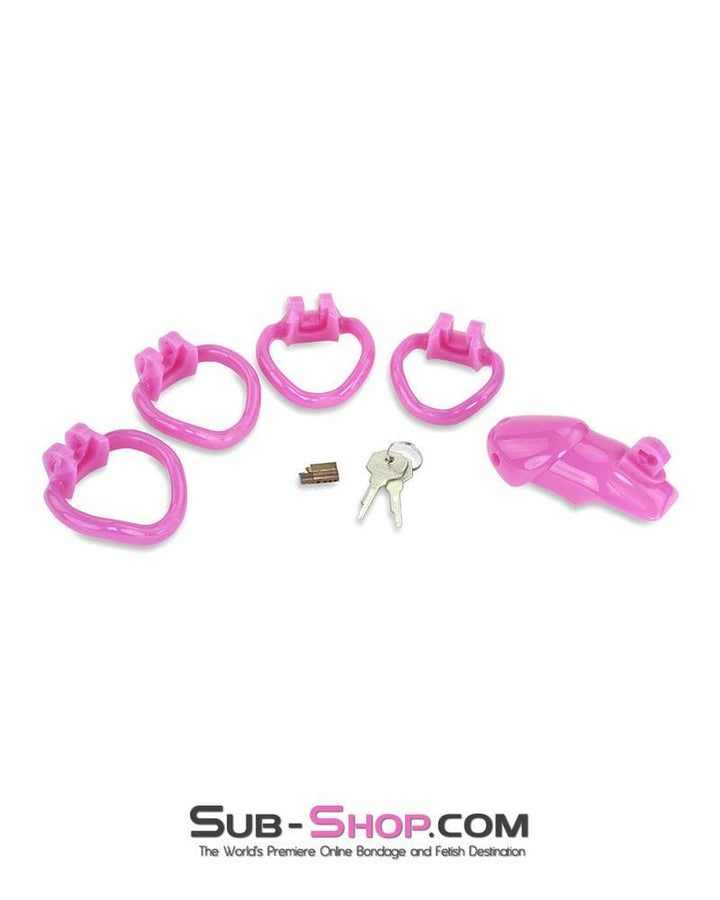 0395AE      Hot Pink Head High Security Male Chastity Sensation Device Chastity   , Sub-Shop.com Bondage and Fetish Superstore