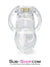 0397AE      Exposed in Chastity High Security Keyed Tumbler Locking Male Chastity with 4 Base Cock Ring Sizes - MEGA Deal Black Friday Blowout   , Sub-Shop.com Bondage and Fetish Superstore