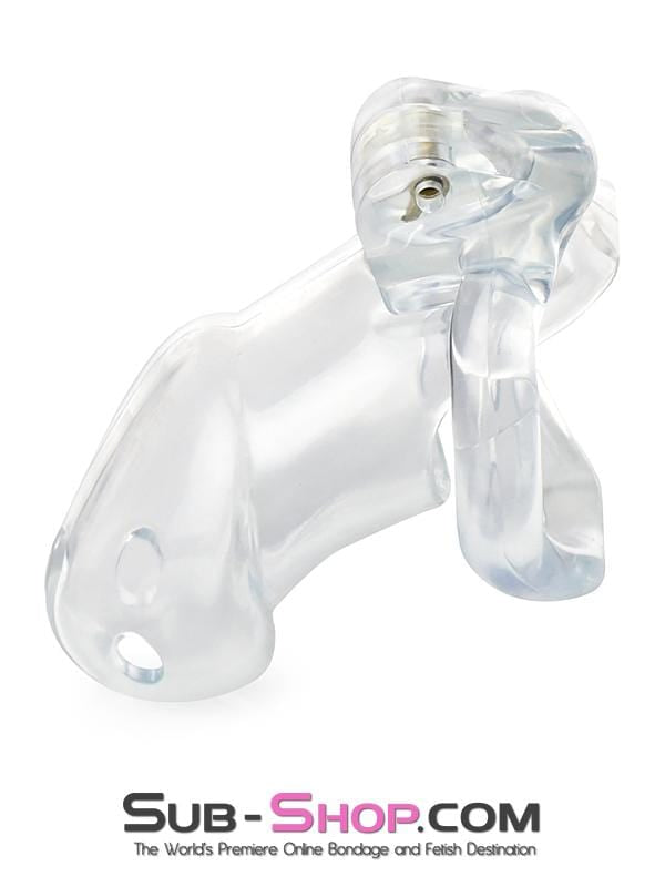 0397AE      Exposed in Chastity High Security Keyed Tumbler Locking Male Chastity with 4 Base Cock Ring Sizes Chastity   , Sub-Shop.com Bondage and Fetish Superstore