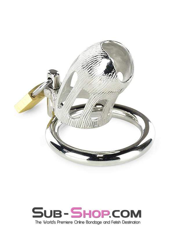0399M-SIS      Itty Bitty Little Sissy Dicky Steel Locking Male Chastity Device with Cock Ring Sissy   , Sub-Shop.com Bondage and Fetish Superstore