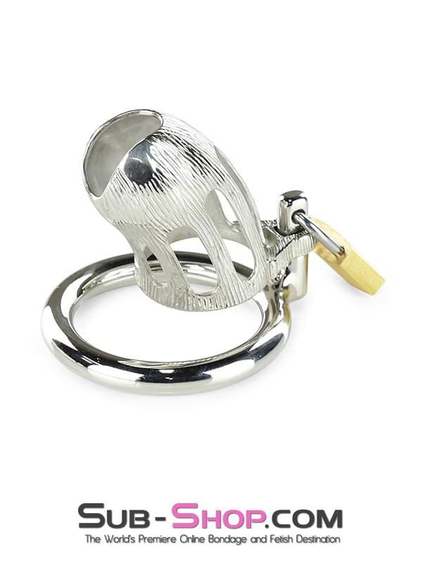 0399M      Itty Bitty Little Dicky Steel Locking Male Chastity Device with Cock Ring Chastity   , Sub-Shop.com Bondage and Fetish Superstore
