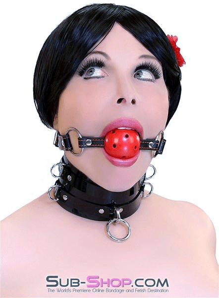 9003DL      I Love This Gag Breather Style Hearts Strap Ball Gag - LAST CHANCE - Final Closeout! Black Friday Blowout   , Sub-Shop.com Bondage and Fetish Superstore