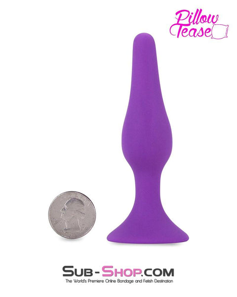 0404E      Mini Purple Silicone Butt Plug - LAST CHANCE - Final Closeout! MEGA Deal   , Sub-Shop.com Bondage and Fetish Superstore