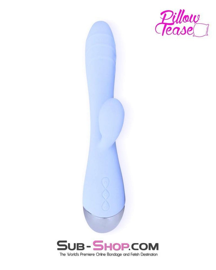0420E      Rechargeable 10 Function Luxury Waterproof Vibe with Clit Stimulator Vibrators   , Sub-Shop.com Bondage and Fetish Superstore