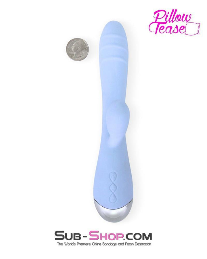 0420E      Rechargeable 10 Function Luxury Waterproof Vibe with Clit Stimulator Vibrators   , Sub-Shop.com Bondage and Fetish Superstore