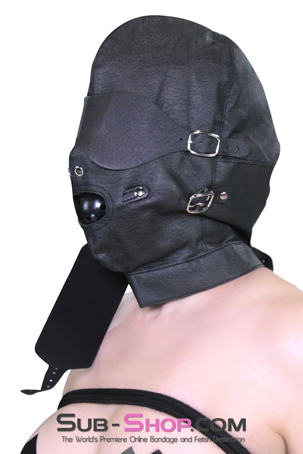 4417HS      Full Bondage Hood with Buckling Blindfold and Gag - LAST CHANCE - Final Closeout! Black Friday Blowout   , Sub-Shop.com Bondage and Fetish Superstore