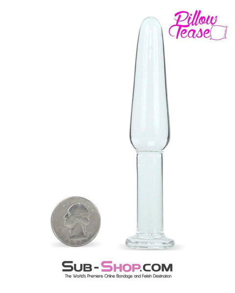 0441E      Long Slim Glass Anal Plug - MEGA Deal MEGA Deal   , Sub-Shop.com Bondage and Fetish Superstore