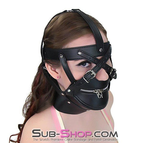 4458BD  Severe Restriction Mask & Posture Trainer - MEGA Deal Black Friday Blowout   , Sub-Shop.com Bondage and Fetish Superstore