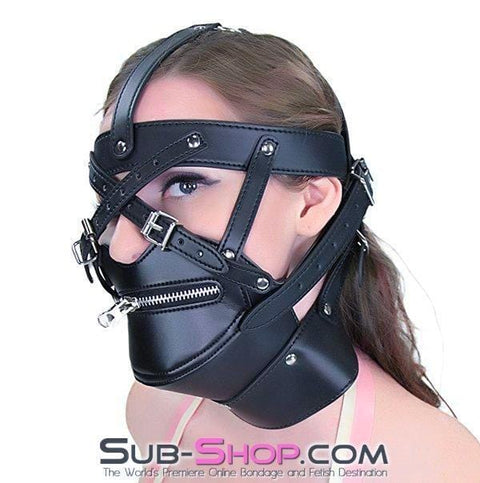4458BD  Severe Restriction Mask & Posture Trainer - MEGA Deal Black Friday Blowout   , Sub-Shop.com Bondage and Fetish Superstore