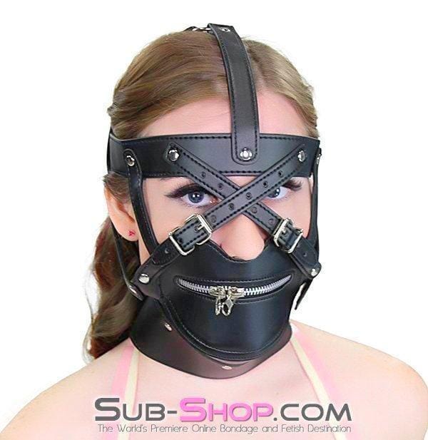 4458BD      Severe Restriction Mask & Posture Trainer Gags   , Sub-Shop.com Bondage and Fetish Superstore