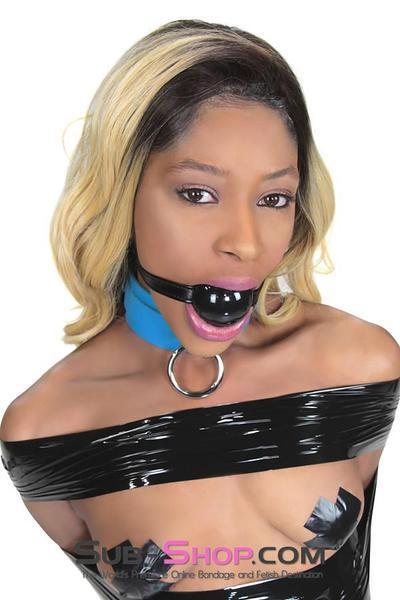 4482DL      Large Black Rubber Ballgag on Black Strap - MEGA Deal MEGA Deal   , Sub-Shop.com Bondage and Fetish Superstore