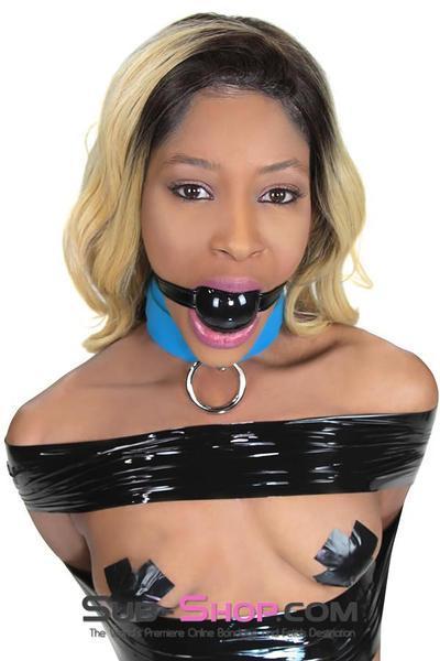 4482DL      Large Black Rubber Ballgag on Black Strap - MEGA Deal MEGA Deal   , Sub-Shop.com Bondage and Fetish Superstore