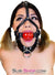 0450A      2” Leather Ball Gag Trainer, Candy Apple Red Ball Gags   , Sub-Shop.com Bondage and Fetish Superstore