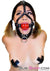 0450A      2” Leather Ball Gag Trainer, Candy Apple Red Ball Gags   , Sub-Shop.com Bondage and Fetish Superstore