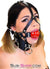 0450A      2” Leather Ball Gag Trainer, Candy Apple Red Ball Gags   , Sub-Shop.com Bondage and Fetish Superstore