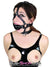 0451A      2” Leather Ball Gag Trainer, Black Gloss Ball Gags   , Sub-Shop.com Bondage and Fetish Superstore