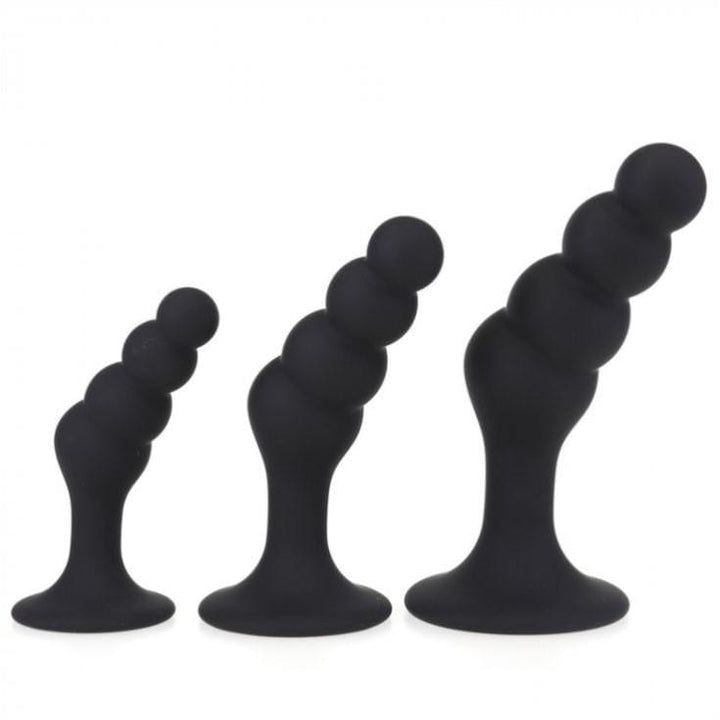 0462M      Beaded Silicone P-Spot Plug, Medium - LAST CHANCE - Final Closeout! MEGA Deal   , Sub-Shop.com Bondage and Fetish Superstore