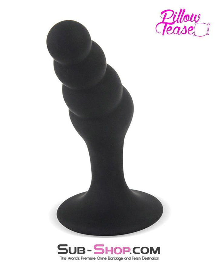 0463M-SIS      Sissy Femboy Beaded Silicone P-Spot Plug, Large Sissy   , Sub-Shop.com Bondage and Fetish Superstore