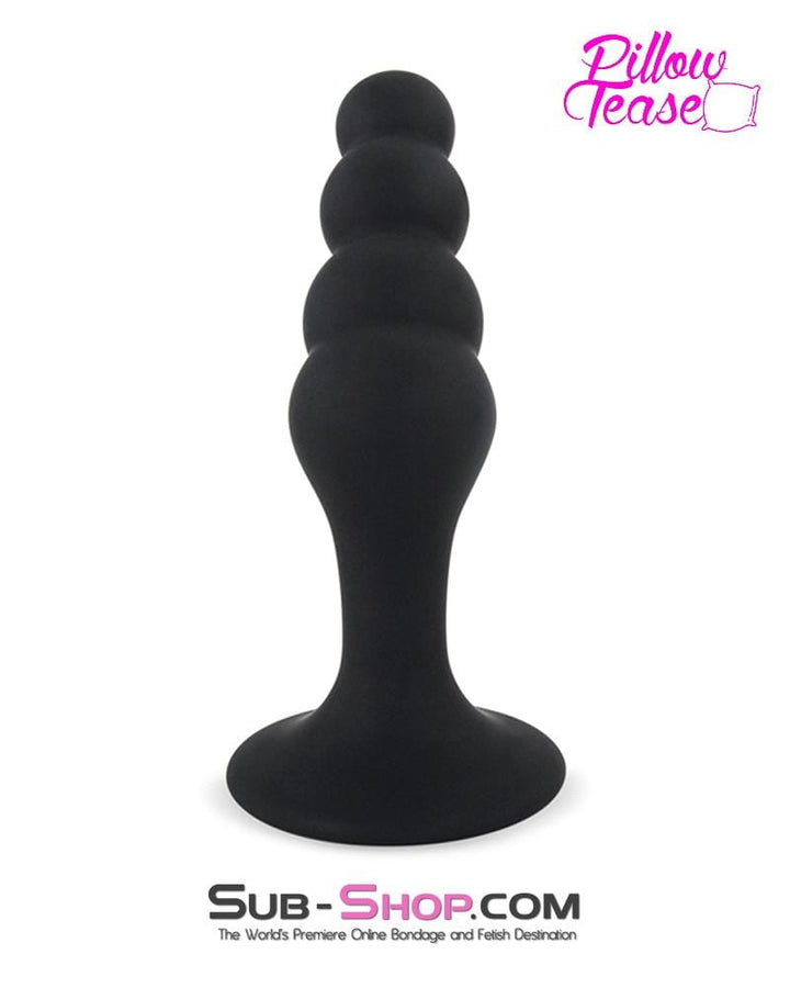 0463M-SIS      Sissy Femboy Beaded Silicone P-Spot Plug, Large Sissy   , Sub-Shop.com Bondage and Fetish Superstore