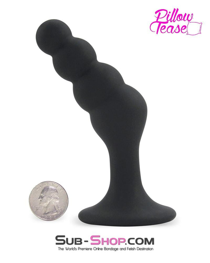 0463M-SIS      Sissy Femboy Beaded Silicone P-Spot Plug, Large Sissy   , Sub-Shop.com Bondage and Fetish Superstore