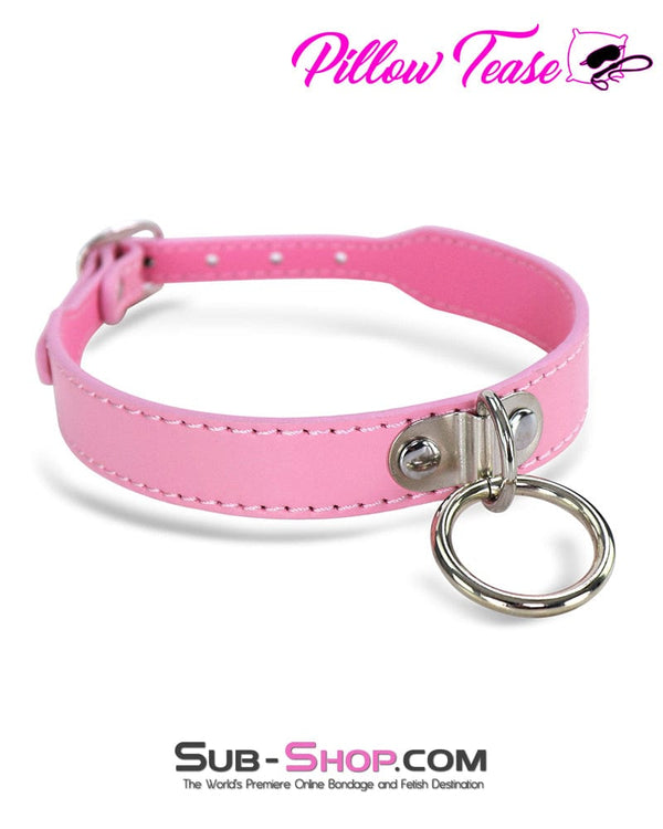 4703DL      Princess Pink Dainty Ring Bondage Collar Collar   , Sub-Shop.com Bondage and Fetish Superstore