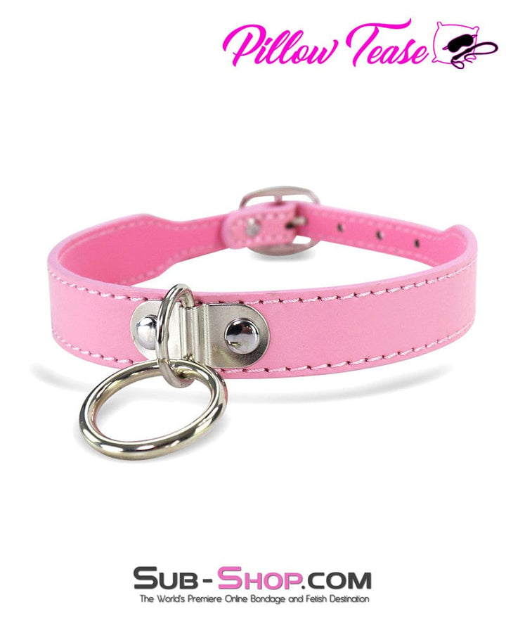 4703DL      Princess Pink Dainty Ring Bondage Collar Collar   , Sub-Shop.com Bondage and Fetish Superstore