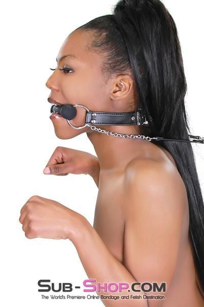 4716RS      Silicone Bit Gag with Leash Reins Set Gags   , Sub-Shop.com Bondage and Fetish Superstore