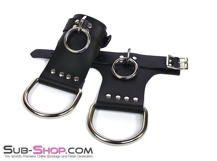 4729A      Suspension Bondage Leather Wrist Cuffs Wrist and Ankle Bondage   , Sub-Shop.com Bondage and Fetish Superstore