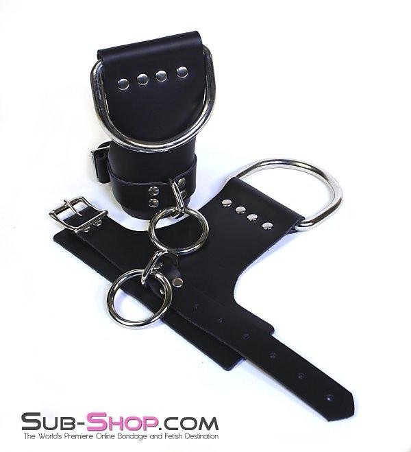 4729A      Suspension Bondage Leather Wrist Cuffs Wrist and Ankle Bondage   , Sub-Shop.com Bondage and Fetish Superstore