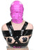 4731RS      Hot Pink Deep Throat Fantasy Locking Full Hood with Removable Blindfold and 4” Penis Gag Hoods   , Sub-Shop.com Bondage and Fetish Superstore