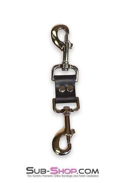4733A      Short Leather Snap Hook Connector Connectors   , Sub-Shop.com Bondage and Fetish Superstore
